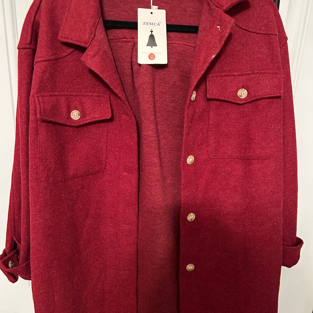 Women's Red Shacket